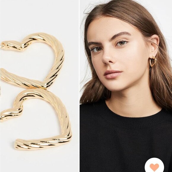 Loeffler Randall Billie Twisted Heart Earrings